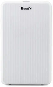 Dezumidificator Woods MRD10G, 102 m³/h, Pana la 40 m², Pentru bai, 10l/24h, Timer, Debit reglabil, Hidrostat, Alb