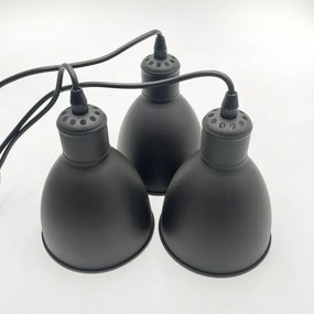 Brilagi - Lustru LED suspendat pe cablu RIDDY 3xE27/60W/230V negru