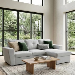 Coltar extensibil, material texturat bej, APARTMENT 245cm