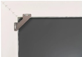Oglinda dreptunghiulara cu rama din polistiren alba/argintie Harper, 79cm (L) x 59cm (L) x 1,8cm (H)