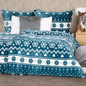 Lenjerie de pat din microflanel 4Home Nordic love, 160 x 200 cm, 70 x 80 cm