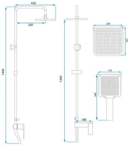 Set dus REA STORM auriu periat