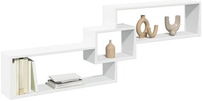 vidaXL Dulap de perete, alb, 158x18x53 cm, lemn prelucrat