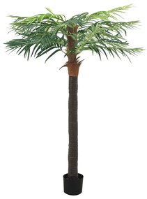 Planta artificiala palmier phoenix cu ghiveci, verde, 215 cm 1, 215 cm
