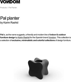 Ghiveci flori / Jardiniera plante de exterior/interior design decorativ PAL PLANTER 51004R Vondom