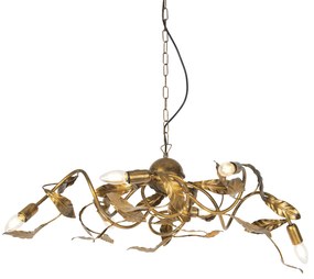 Lampa suspendata vintage auriu antic 6 lumini - Linden