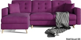 Colțar lemn masiv Extensibil Oslo 250x162cm Ladă Depozitare Personalizabil - Sawana 14, Universal