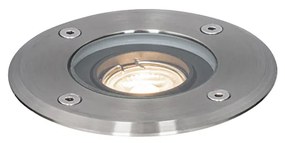 Spot de sol exterior modern din oțel 35 mm reglabil IP65 - Delux