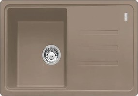 Chiuveta bucatarie compozit Franke Malta Avena 1 cuva cu picurator 78x50 cm reversibila finisaj bej inchis-oyster bmat