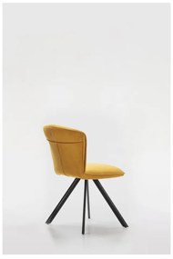 Scaune de dining galbene 2 buc. Simbra – Marckeric