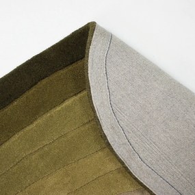 Covor verde țesut manual din lână 200x290 cm Puddle Ombre – Flair Rugs