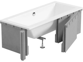 Mexen X-ST husă de polistiren pentru cadă dreptunghiulară 160-190 x 70-90 cm, albă - 55021-00