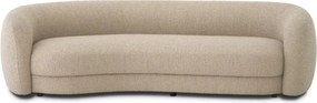 Canapea curbata design LUX Blaine, boucle sand