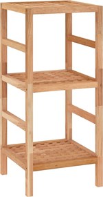 vidaXL Raft de baie, 35,5x35,5x79 cm, lemn masiv de nuc