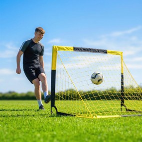 SPORTNOW Poartă de Fotbal Pop-Up și Pliabilă, Galben | Aosom Romania
