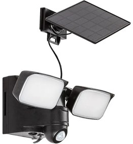 Rabalux 77091 - LED lampă solară de perete LESZNO 2xLED/5W/3,7V IP54 negru