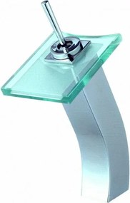 Baterie lavoar Inter Ceramic Orekio monocomanda crom cu sticla transparenta