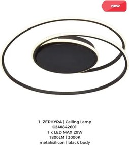 Lustra circulara aplicata LED ZEPHYRA