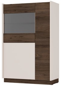 Vitrină Kabal IV (bej + nuc închis). 1097582