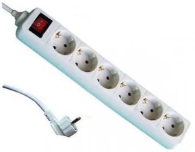 Prelungitor 6 prize schuko 3 metri  intrerupator 3 X 1.5mm 03616 COMTEC