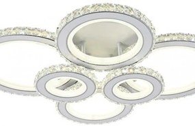 Lustra LED Cu Telecomanda, Elit's Cristal, EsnR9011-6, 232W, Alb