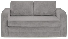 Canapea Extensibilă 2 locuri LETO, cu saltea pliabilă, 160 x 77 x 83 cm, Gri-Run-Again