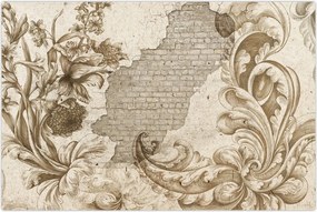 Tablou - Perete cu flori (90x60 cm)