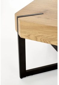 Măsuță de cafea LAVIDA 43x110 cm stejar auriu/negru