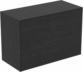 Dulap baza suspendat Ideal Standard Atelier Conca 1 sertar cu blat 80 cm finisaj stejar inchis