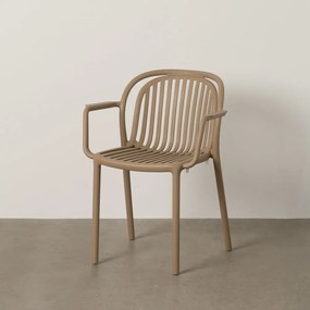 Scaun de dining bej din plastic Alia – Ixia