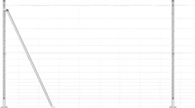 vidaXL Stâlp de gard. Galvanizat 50 x 1,5 m Oțel