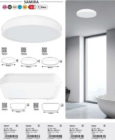 Plafoniera LED pentru baie IP44 Samira D-42cm