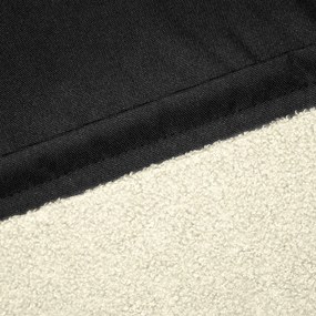 Fotoliu puf pentru copii crem cu tapițerie din țesătură bouclé Snug 130 Bear – SLOWDOWN