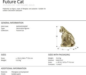 Figurina pisica design decorativ Future Cat