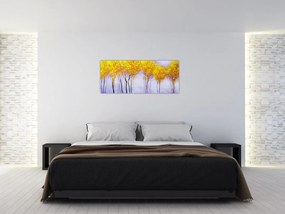 Tablou - Copaci galbeni (120x50 cm)