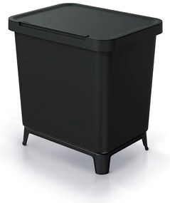 Coș de gunoi, 2 x 10 l, negru