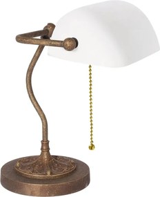 Lampa de birou din alama design clasic Banker