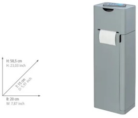 WENKO 24213100 - Perie WC IMON 20x58,5 cm gri
