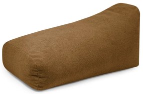 Fotoliu bean bag maro cu tapițerie din țesătură bouclé Snug 130 – SLOWDOWN