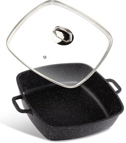 Lamart LT1288 tigaie Cast, 28 x 28 cm, negru