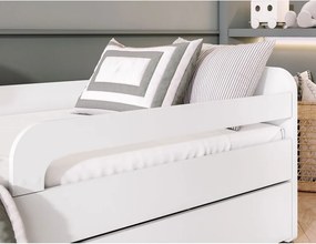 Pat pentru copii alb cu saltea/cu somieră 80x160 cm Duuli – ELTAP