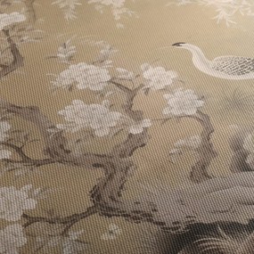 Tablou - Desen animat peisaj japonez (cu ceas) (90x30 cm)