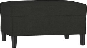 vidaXL Taburet, negru, 70x55x41 cm, material textil