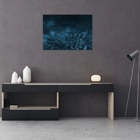 Tablou pe sticlă - Misiune extraterestră (70x50 cm)