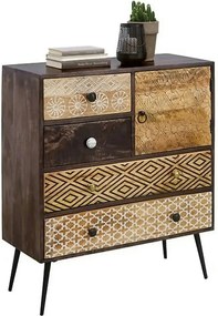 Comoda TAMANI, stejar, lemn, 80x35x90 cm