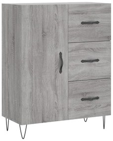 vidaXL Servantă, gri sonoma, 69,5x34x90 cm, lemn compozit