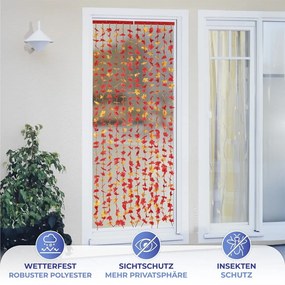 Draperie roșie 90x190 cm cu prindere la ușă Indian Summer – Maximex