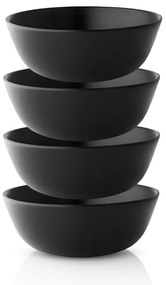 Bol 0,5l Ø16cm Nordic Kitchen, set 4 buc, negru - Eva Solo