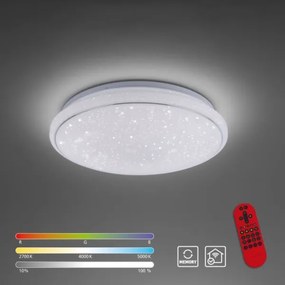 Plafonieră LED RGB dimabilă JUPI LED/28W/230V Leuchten Direkt 14743-16 + telecomandă