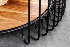 Masuta de cafea, Metal, Lemn, TRUE ELEMENTS 70cm